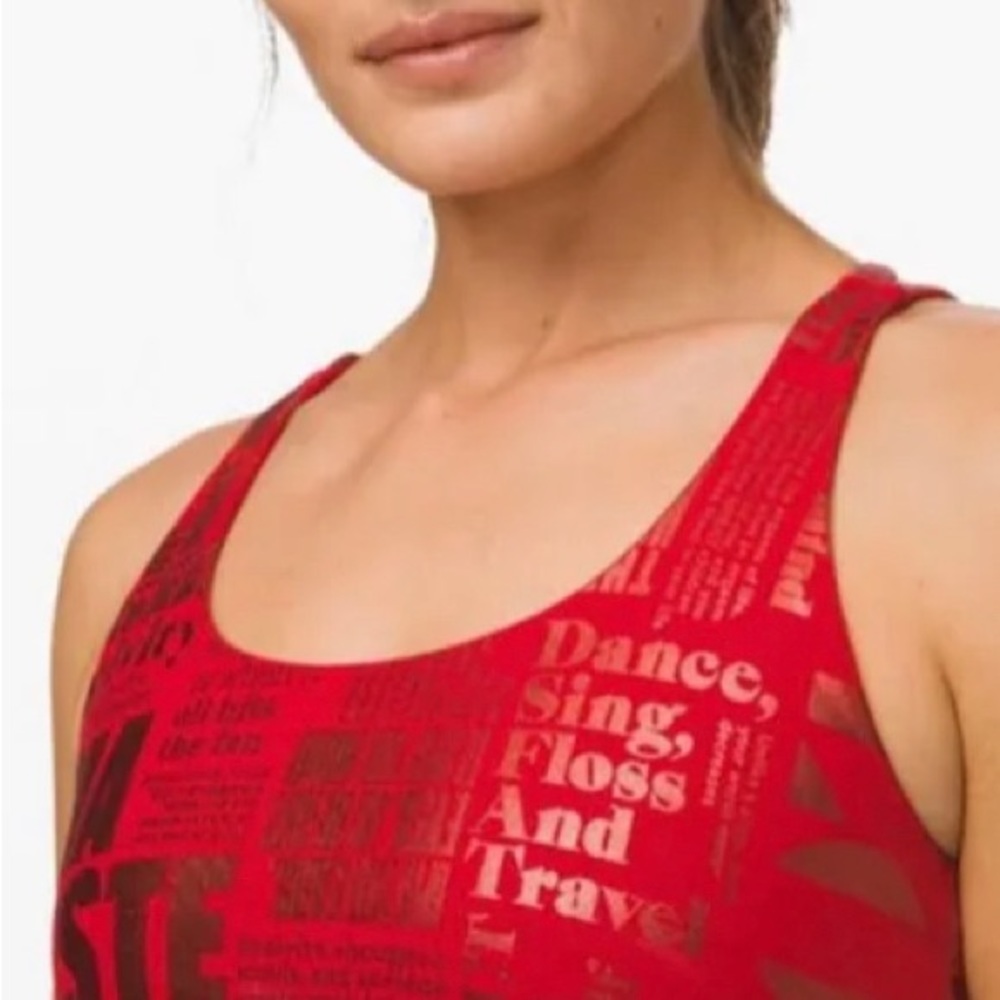 Like New Lululemon Energy Bra 20 YR LIMITED  Edition Manifesto Sport Bra - Picture 3 of 9